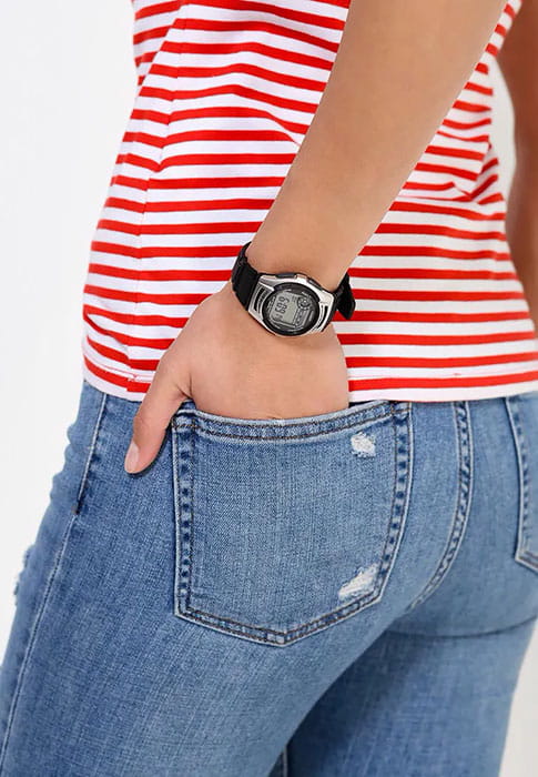 Оригинальные часы Casio Casio Collection W-213-1A кварцевые калибр механизма  общий вид