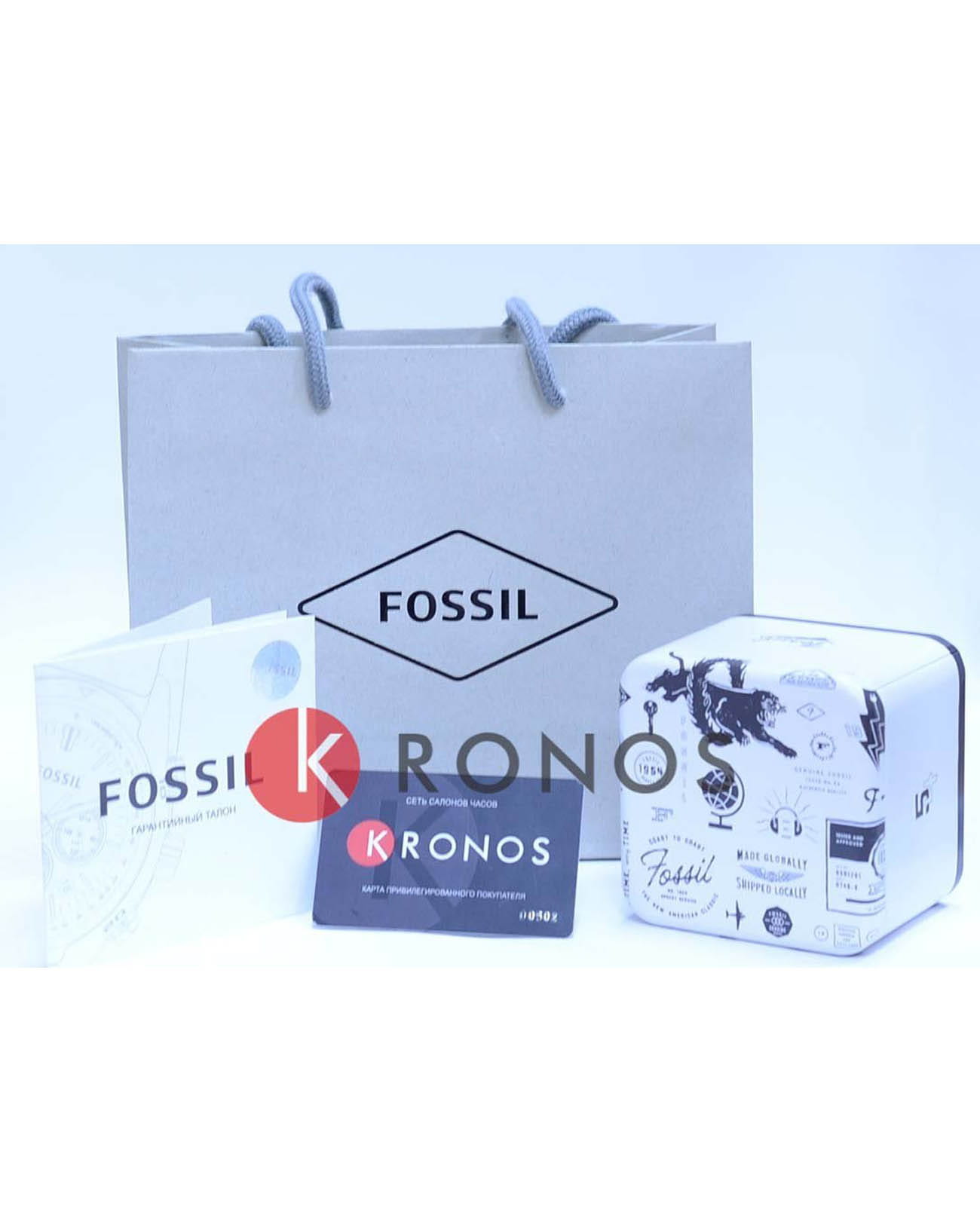 Fossil Fossil FB-02  BQ3690 женские часы белый циферблат на запястье