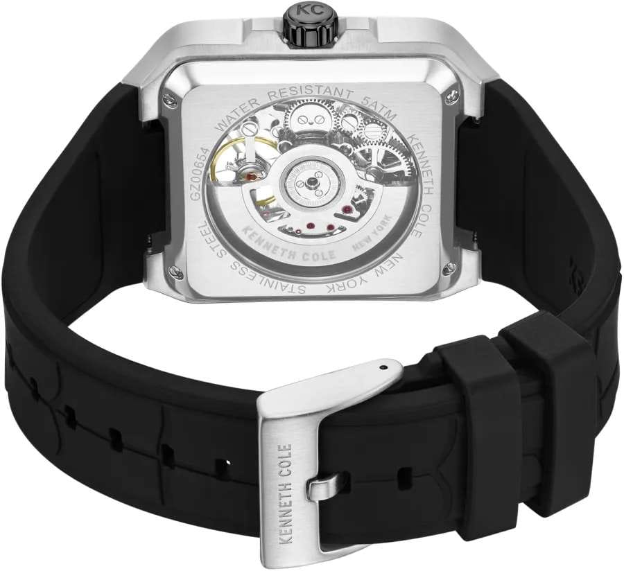 Kenneth Cole Kenneth Cole Automatic KCWGZ0065401,  сша мужские часы на браслете силикон боковой вид
