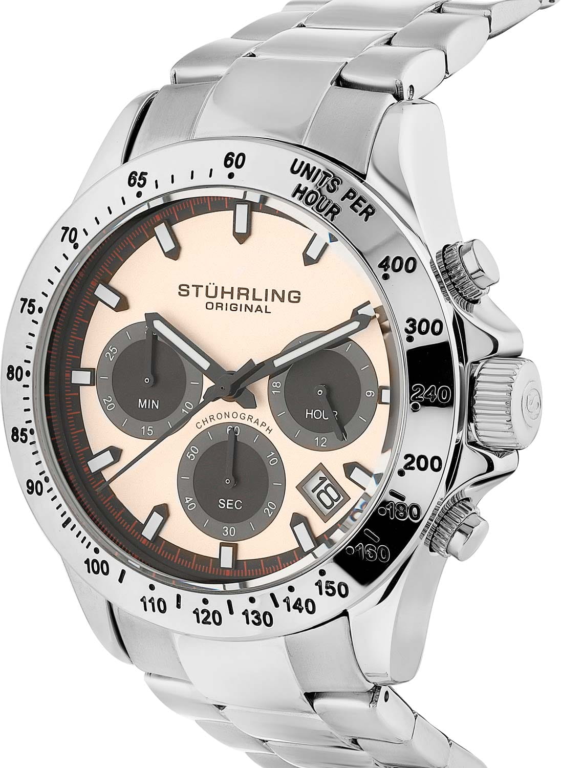 Stuhrling Stuhrling Monaco 3960.11 мужские часы бежевый циферблат на запястье