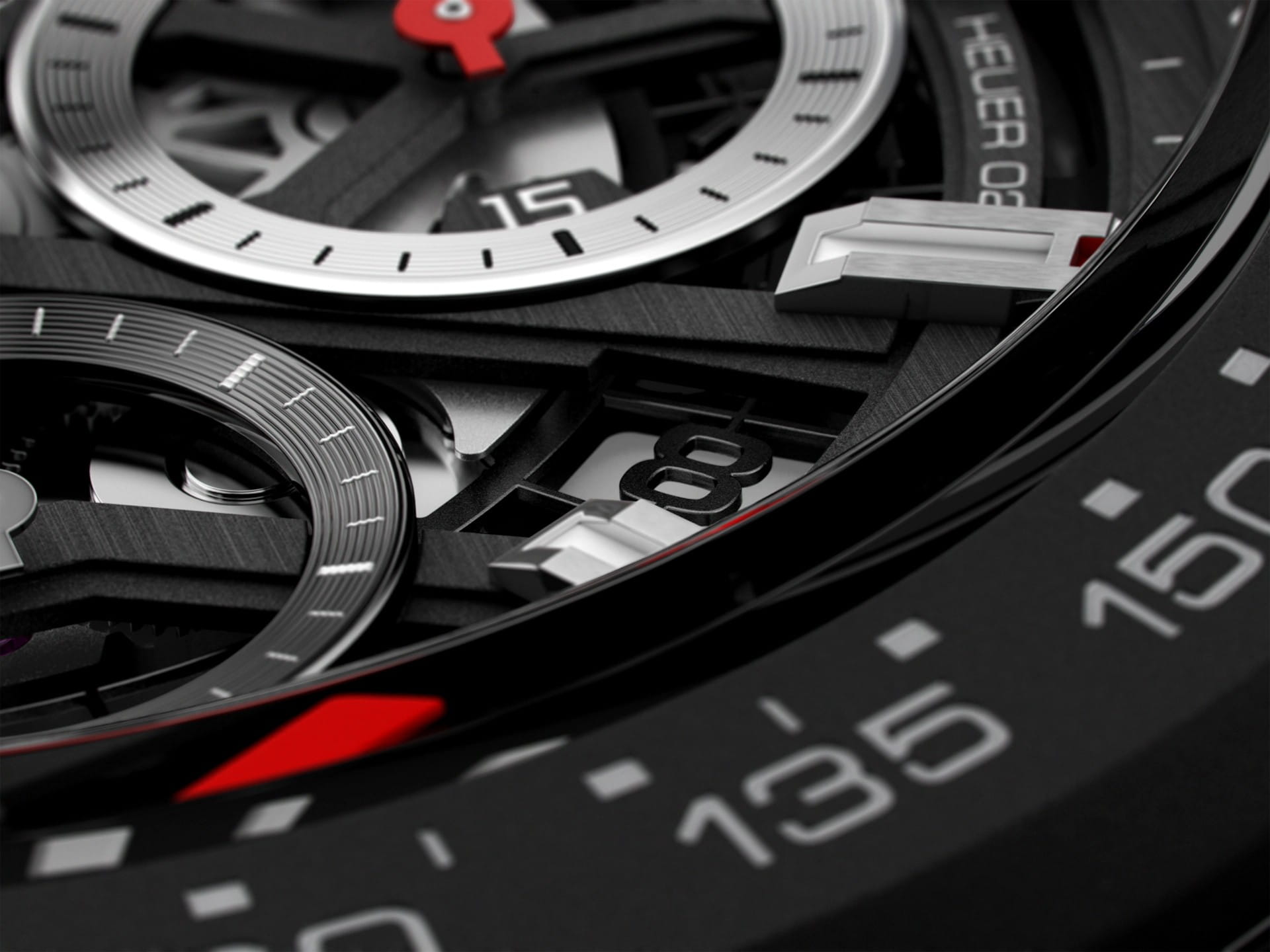 TAG Heuer TAG Heuer Carrera CBG2090.FT6145, carrera швейцария мужские часы на браслете каучук боковой вид