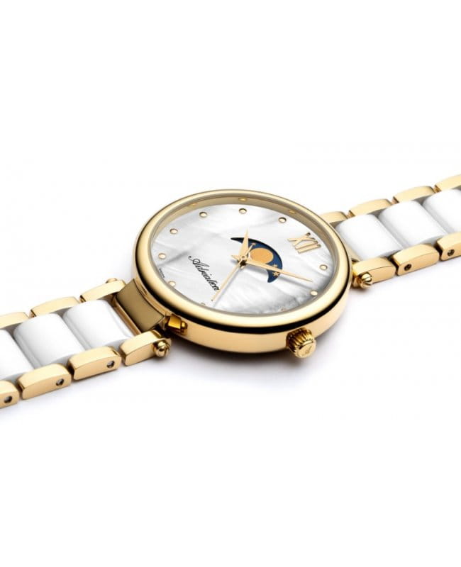 Adriatica Adriatica Essence A3705.D18FQM,  швейцария женские часы на браслете сталь + керамические вставки боковой вид