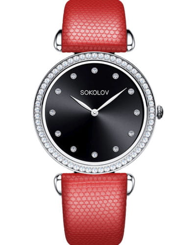 Sokolov 106.30.00.001.07.03.2 , наручные женские часы фото под углом