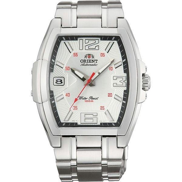 Orient Orient ERAL006W (FERAL006W)  FERAL006W механические мужские часы белый циферблат, браслет  — вид спереди
