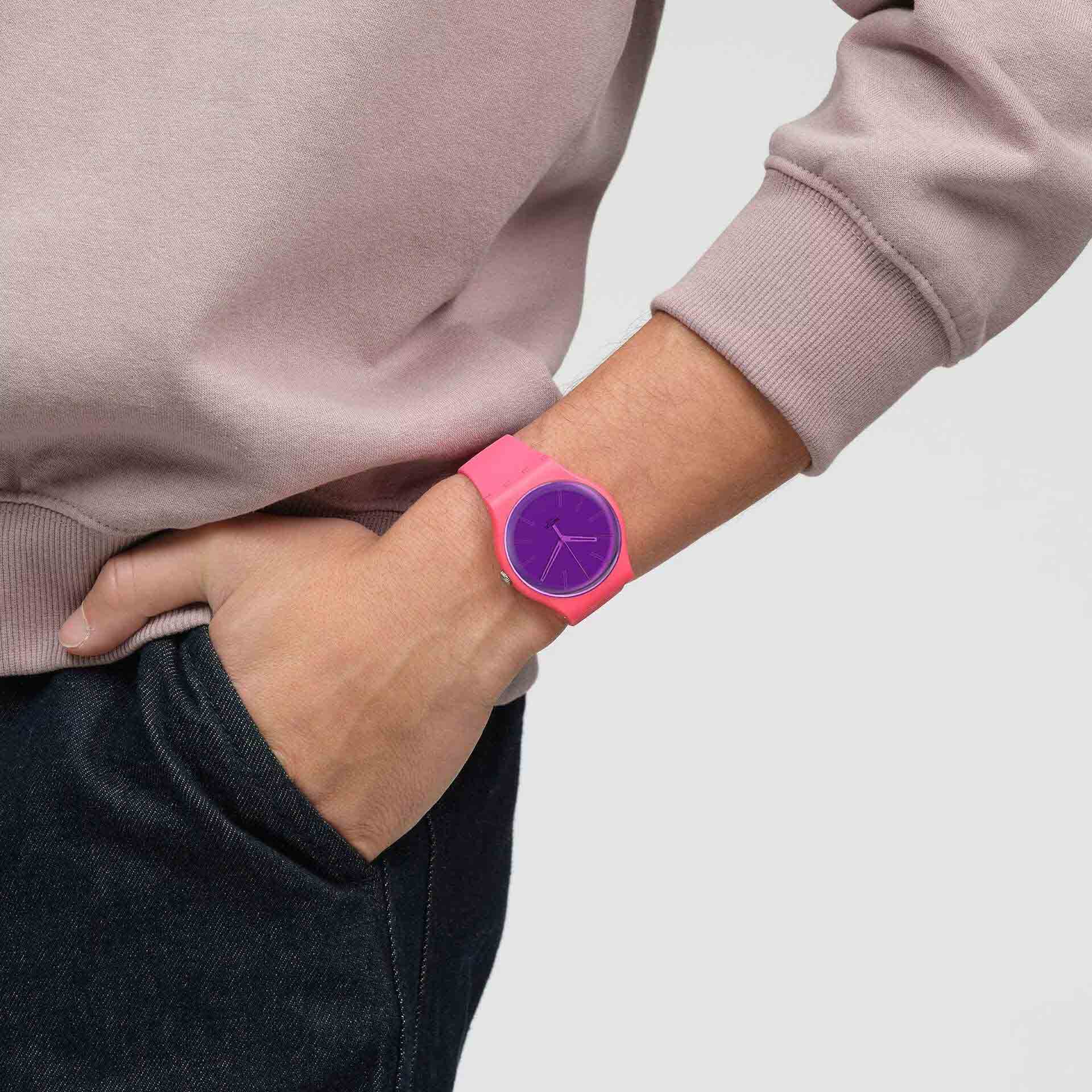 Оригинальные часы Swatch Swatch New Gent Biosourced SO29P102 кварцевые калибр механизма  общий вид