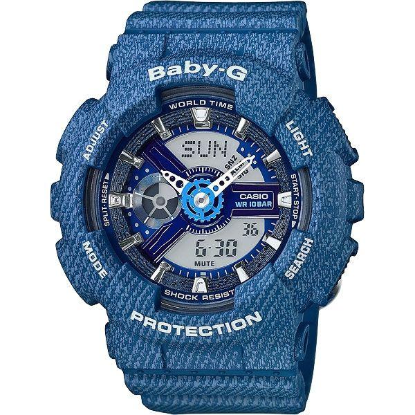 Casio Casio Baby-G BA-110DC-2A2  BA-110DC-2A2 кварцевые женские часы серый циферблат, браслет пластик — вид спереди