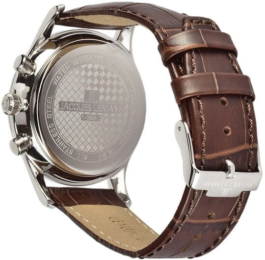 Jacques Lemans Jacques Lemans Classic 1-1654ZJ кварцевые мужские часы часы крупный план серый циферблата