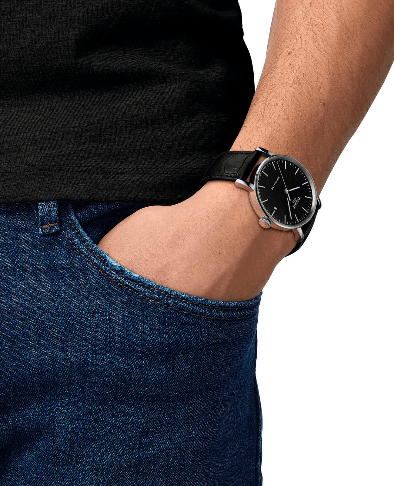 Tissot Tissot Everytime Swissmatic T109.407.16.051.00 Everytime, наручные мужские часы фото под углом