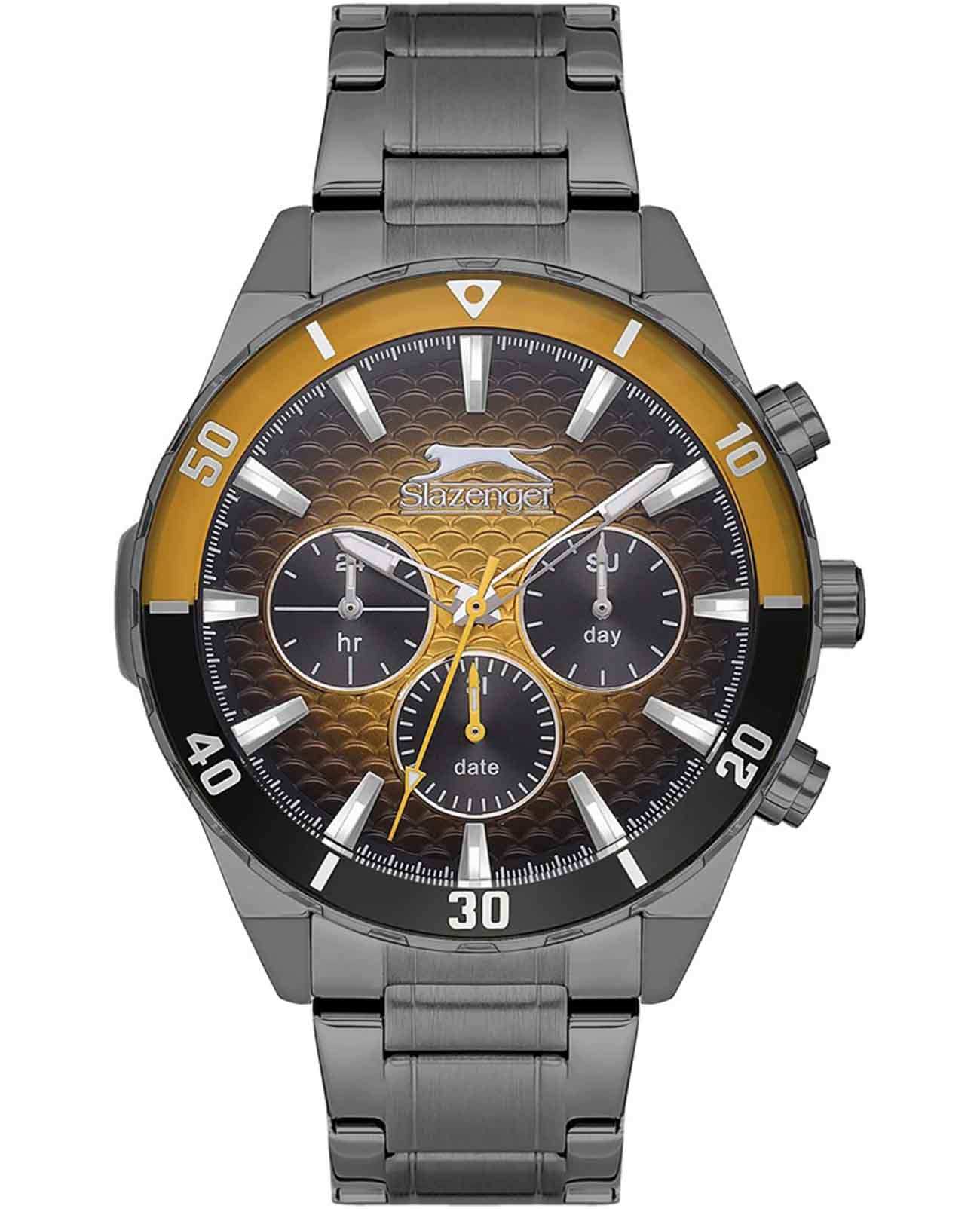 Slazenger Slazenger SL.09.2236.2.02  SL.09.2236.2.02 кварцевые мужские часы  циферблат, браслет нержавеющая сталь с ip-покрытием — вид спереди