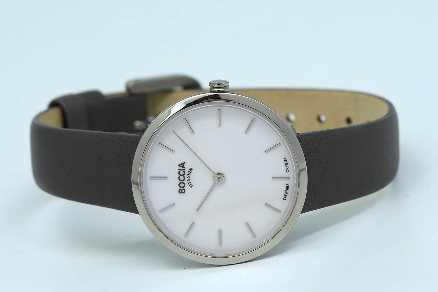 Boccia Titanium Boccia Titanium 3279-07 кварцевые мужские часы часы крупный план белый циферблата