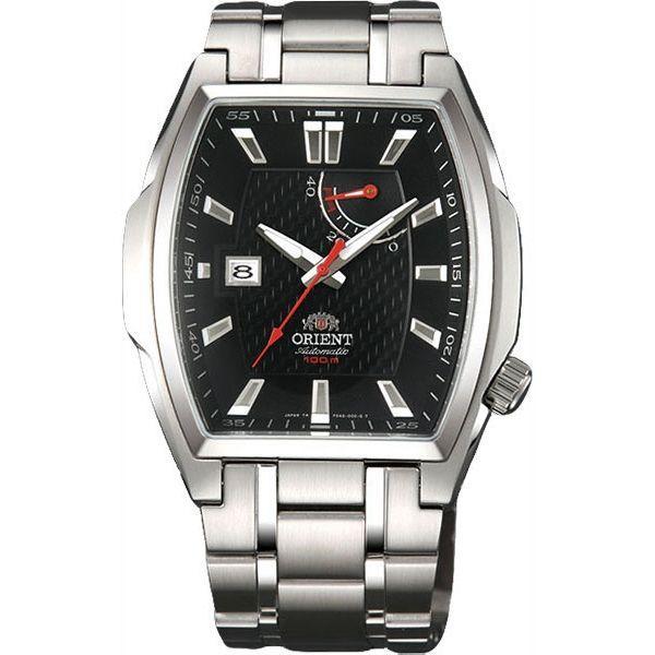 Orient Orient FDAG004B (FFDAG004B)  FFDAG004B механические мужские часы черный циферблат, браслет  — вид спереди