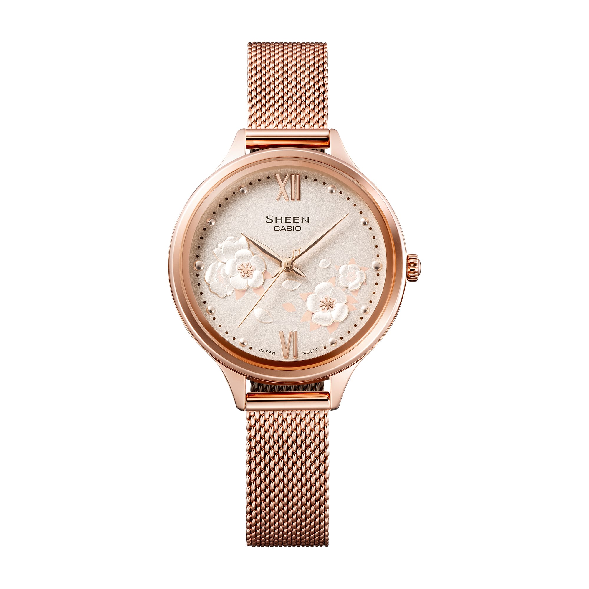Casio Casio Sheen SHE-4551PGM-4A , наручные женские часы фото под углом