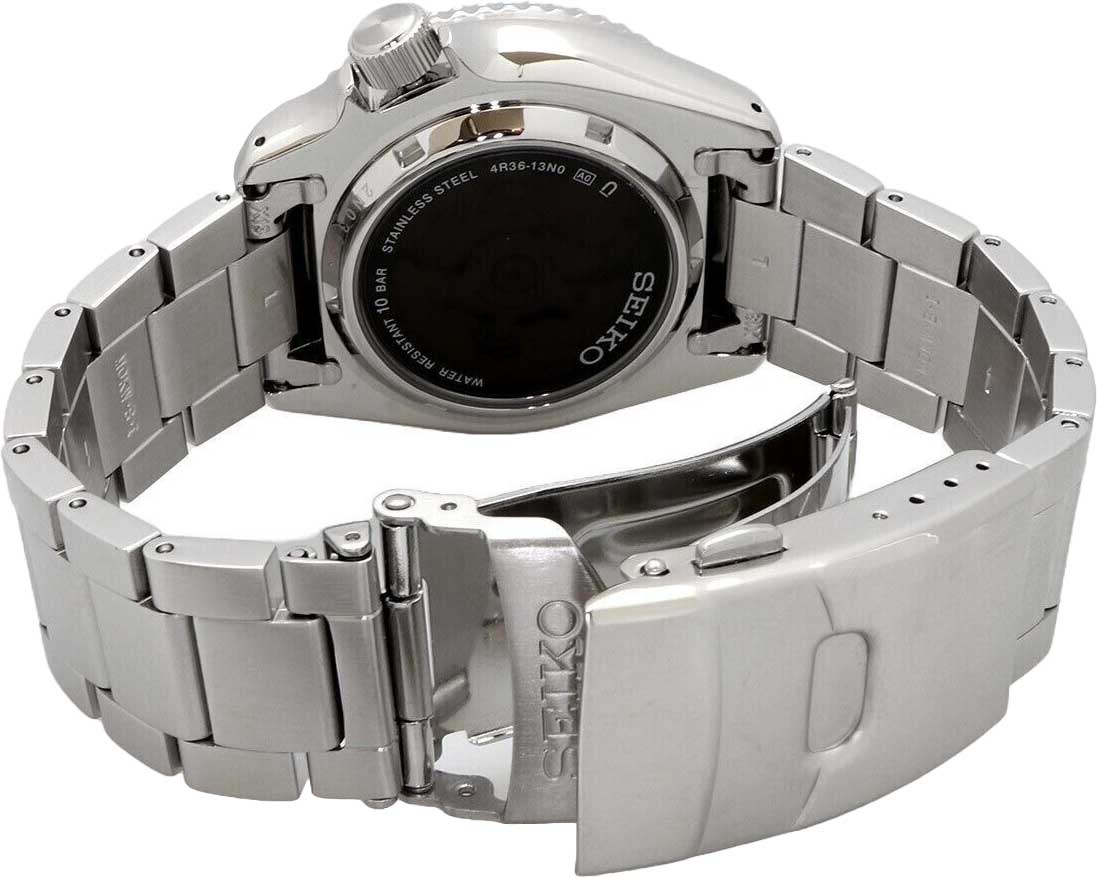 Seiko Seiko 5 Sports SRPJ45K1, 5 sports япония мужские часы на браслете нержавеющая сталь боковой вид