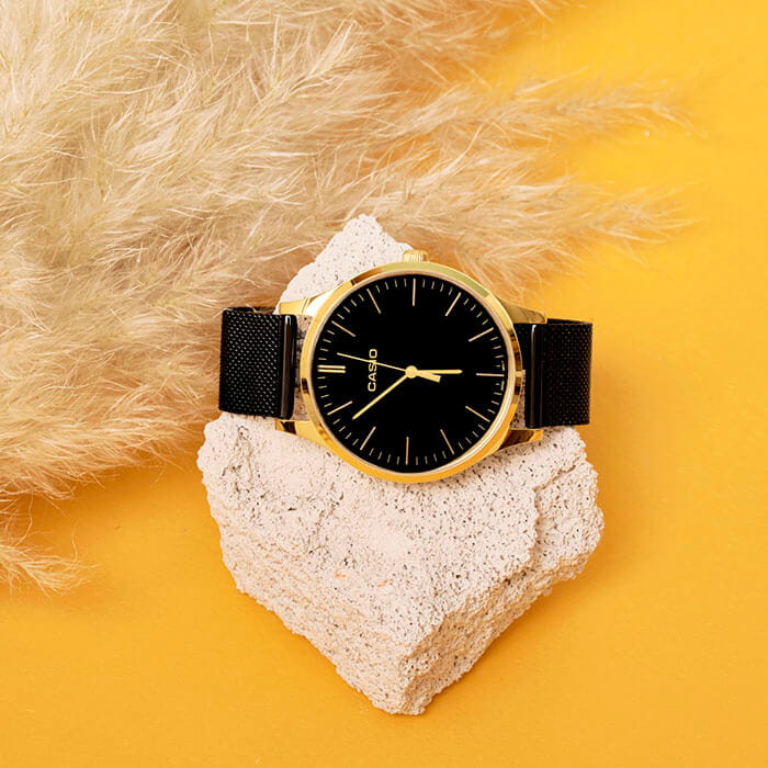 Casio Casio Collection LTP-E140GB-1A женские часы черный циферблат на запястье