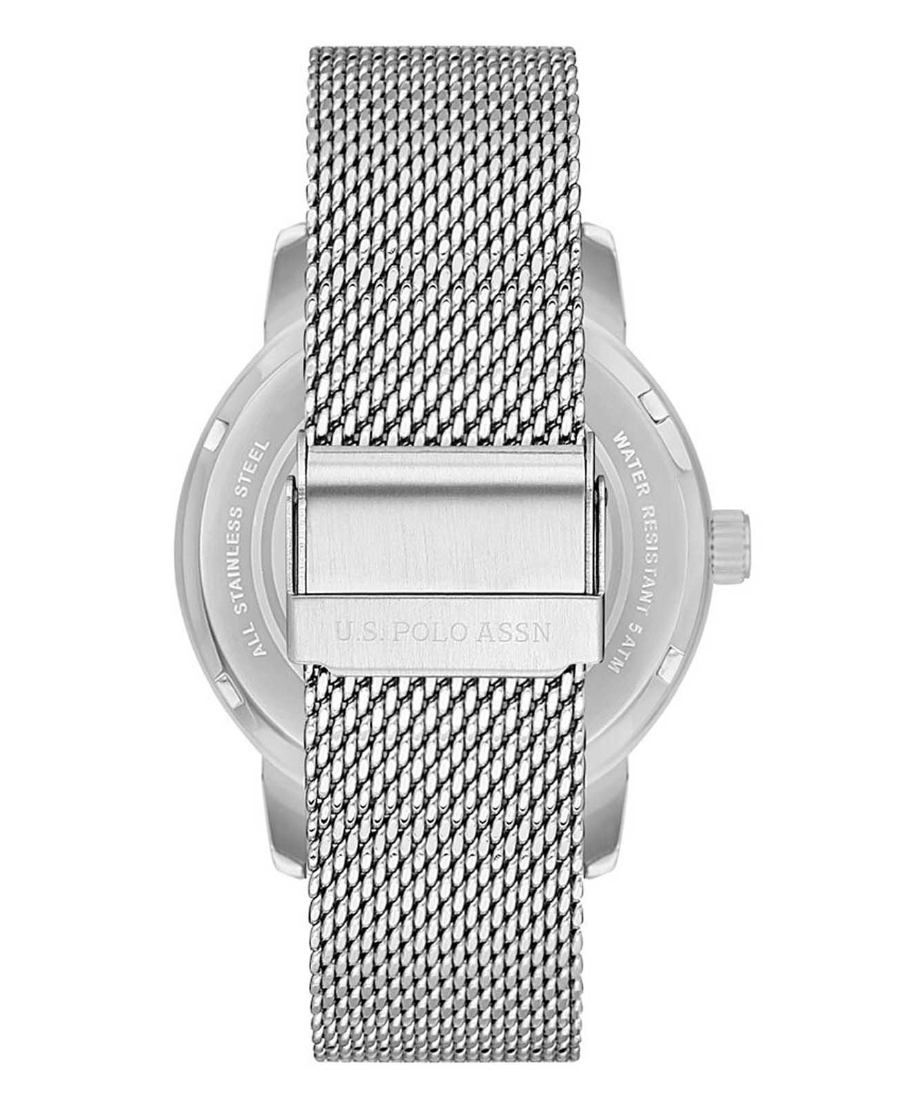 U.S. Polo Assn. U.S. Polo Assn. Fundamental USPA1075-01,  сша мужские часы на браслете нержавеющая сталь боковой вид