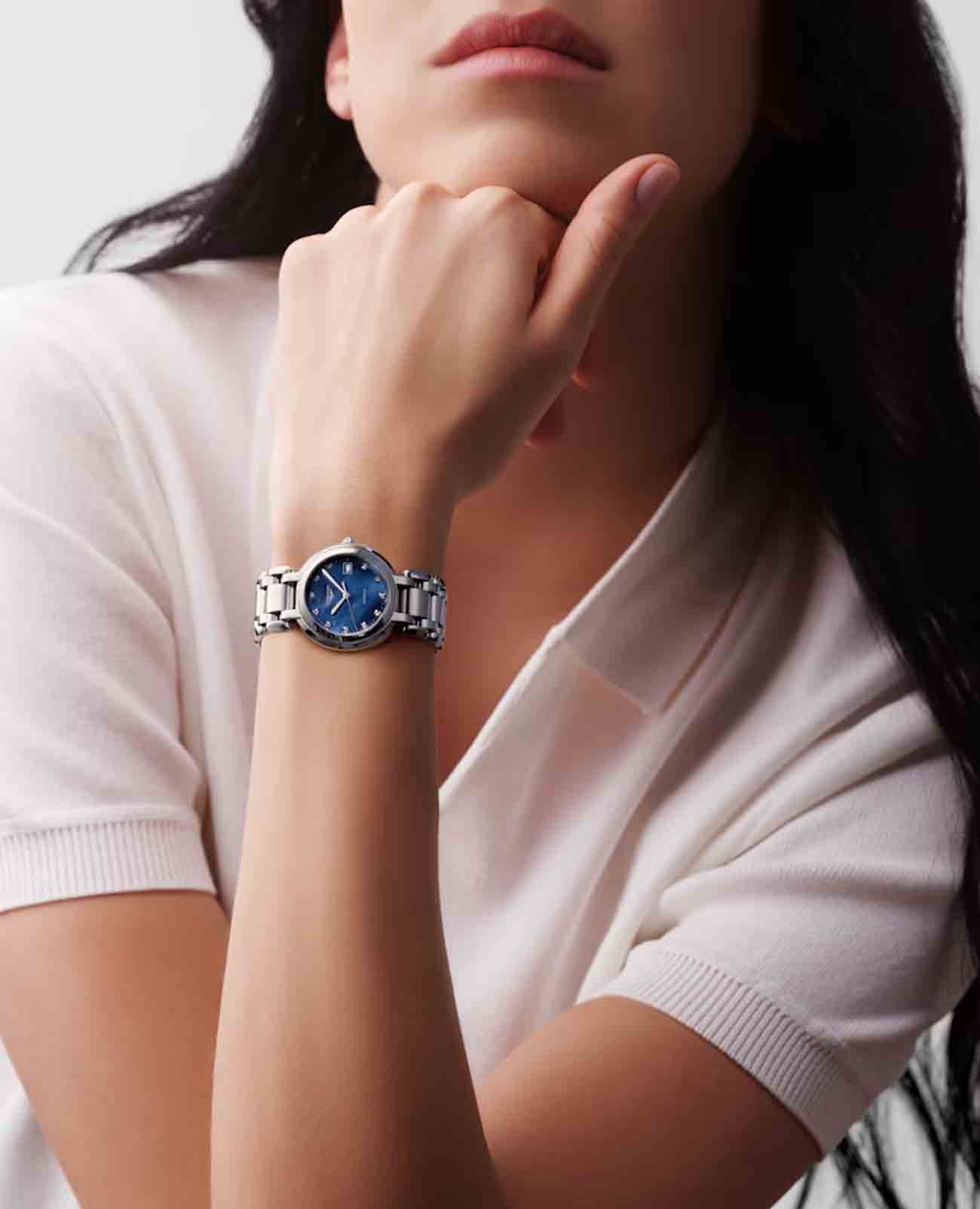 Оригинальные часы Longines Longines PrimaLuna L8.113.4.98.6 механические калибр механизма l592 общий вид