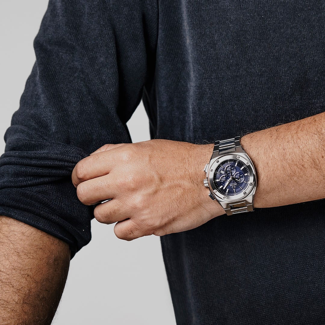 Jaguar Jaguar Executive Chrono J805/B,  швейцария мужские часы на браслете нержавеющая сталь боковой вид