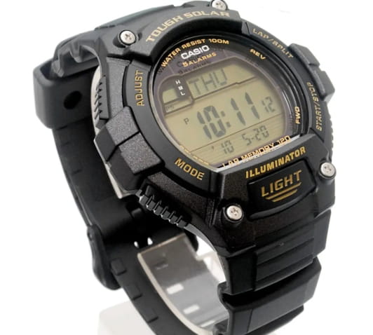 Casio Casio Collection W-S220-9A, illuminator япония мужские часы на браслете пластик боковой вид