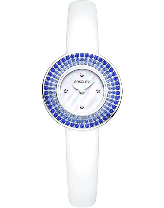 Sokolov 128.30.00.007.01.02.2  , наручные женские часы фото под углом