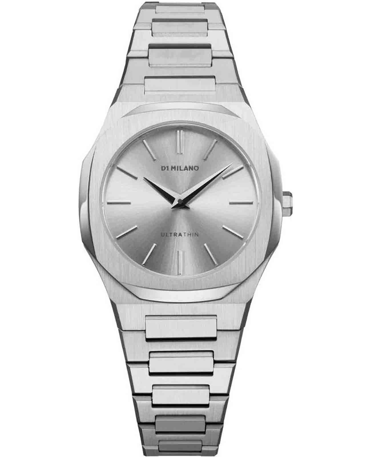D1 Milano D1 Milano Ultra Thin UTBL30  UTBL30 кварцевые женские часы серебристый циферблат, браслет нержавеющая сталь — вид спереди