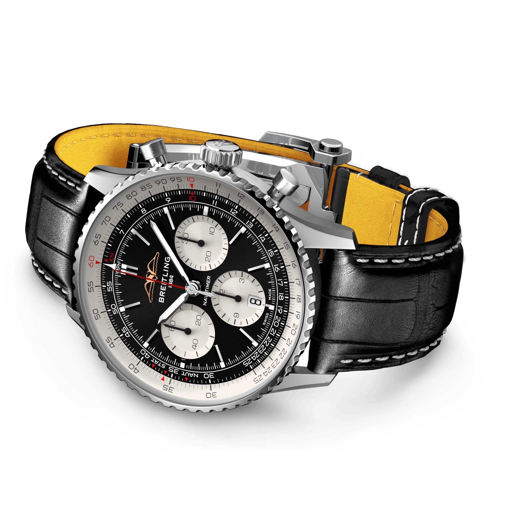Breitling Breitling Navitimer B01 Chronograph 43 AB0138211B1P1 мужские часы черный циферблат на запястье
