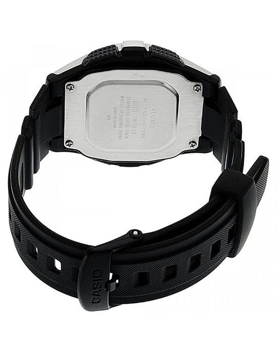 Casio Casio Collection W-213-1A, illuminator япония мужские часы на браслете пластик боковой вид
