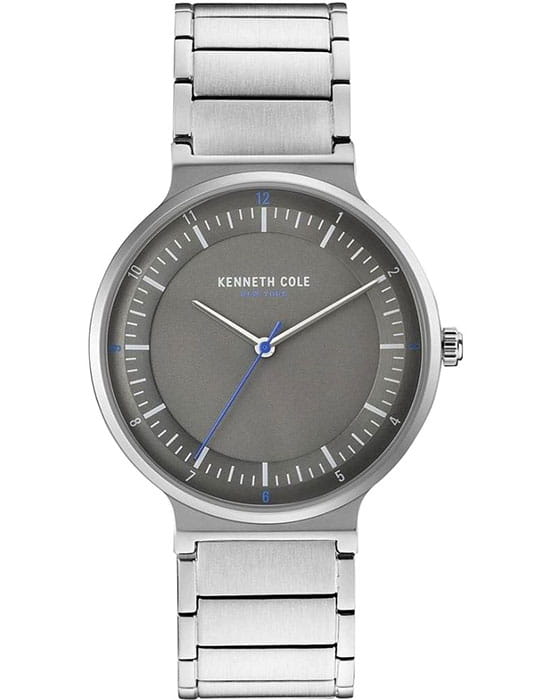 Kenneth Cole Kenneth Cole Automatic KC50381002  KC50381002 кварцевые мужские часы серый циферблат, браслет нержавеющая сталь — вид спереди