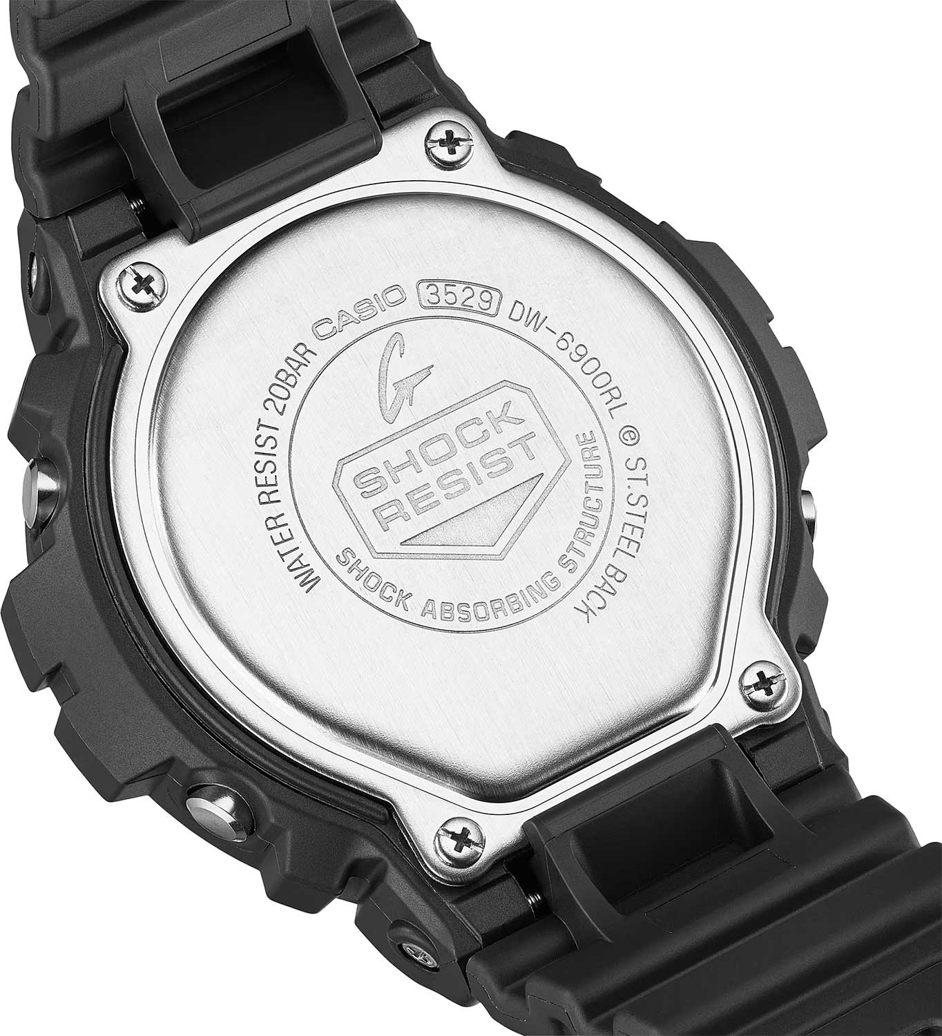 Casio Casio G-Shock DW-6900RL-1  - задняя крышка пластик карбон корпуса, япония часы