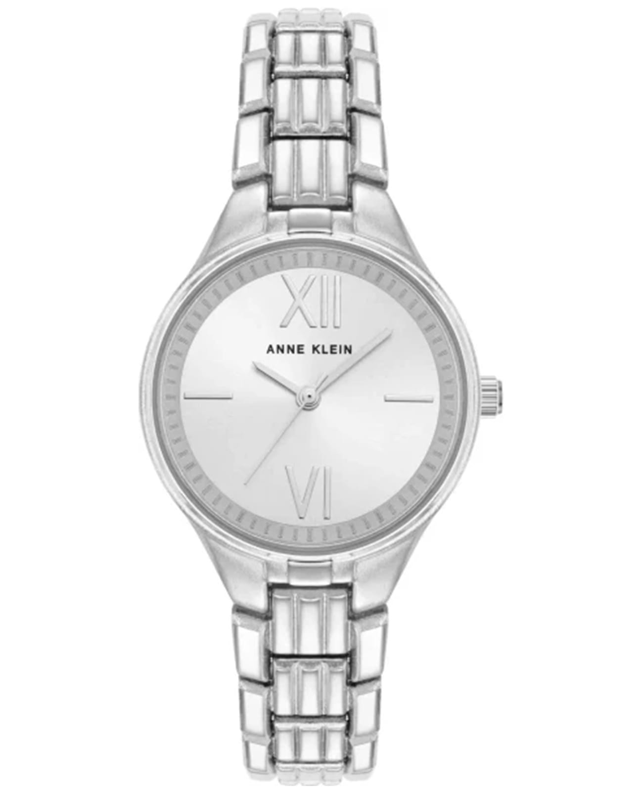 Anne Klein Anne Klein Metals 44061SVSV  4061SVSV кварцевые женские часы серебристый циферблат, браслет сталь c pvd покрытием — вид спереди