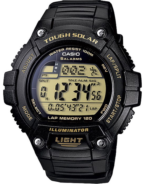 Casio Casio Collection W-S220-9A  W-S220-9A кварцевые мужские часы  циферблат, браслет пластик — вид спереди