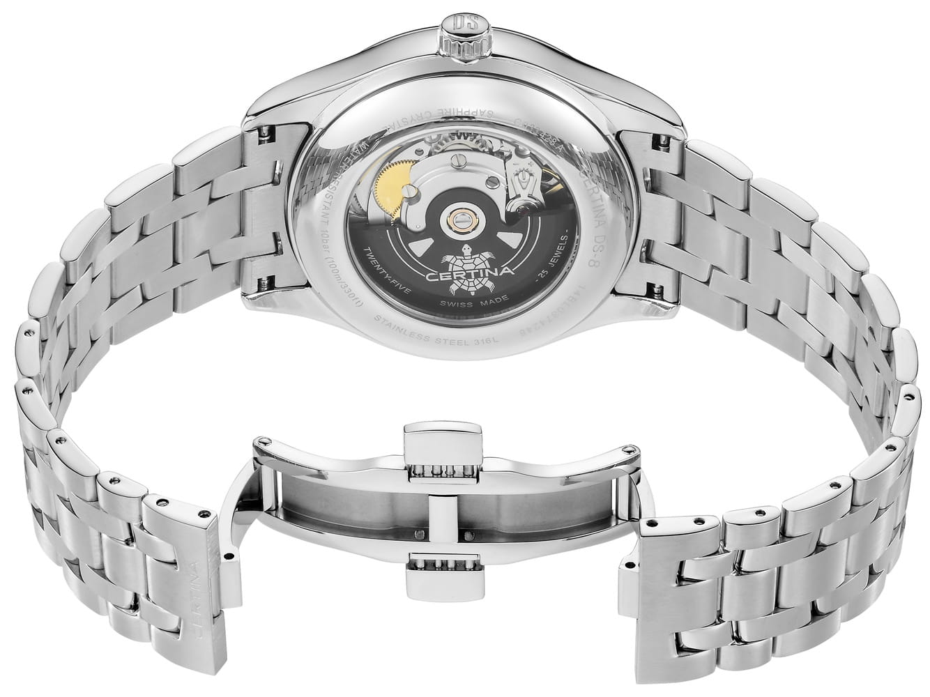 Certina Certina DS-8 C033.428.11.051.00 мужские часы черный циферблат на запястье