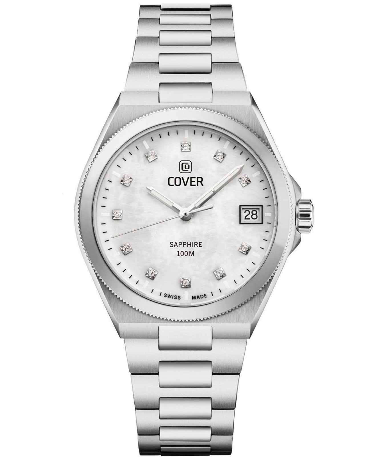 Cover Cover Iconosteel Lady CO223.01  CO223.01 кварцевые женские часы перламутровый циферблат, браслет нержавеющая сталь — вид спереди