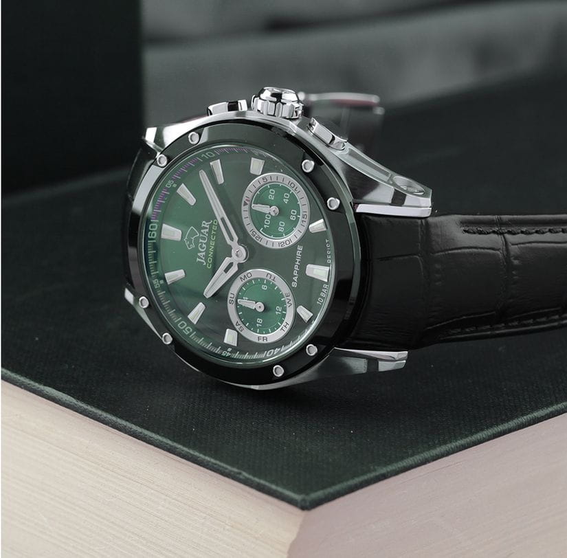 Jaguar Jaguar Connected J958/2, connected швейцария мужские часы на браслете кожаный боковой вид