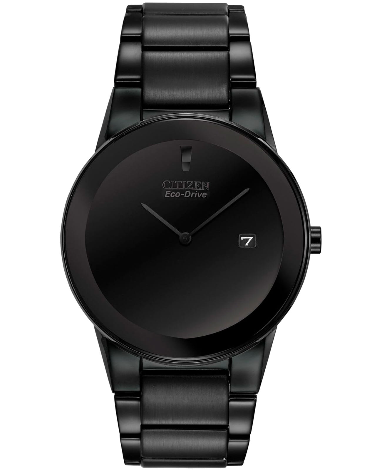 Citizen Citizen Eco-Drive Axiom AU1065-58E  AU1065-58E кварцевые мужские часы черный циферблат, браслет нержавеющая сталь с pvd-покрытием — вид спереди