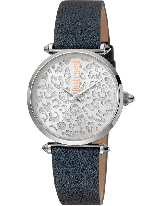 Just Cavalli Just Cavalli JC1L085L0015  JC1L085L0015 кварцевые женские часы серебристый циферблат, браслет кожаный — вид спереди
