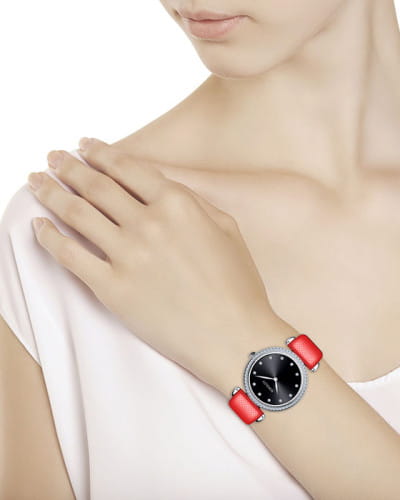 Sokolov 106.30.00.001.07.03.2,  россия женские часы на браслете кожаный боковой вид