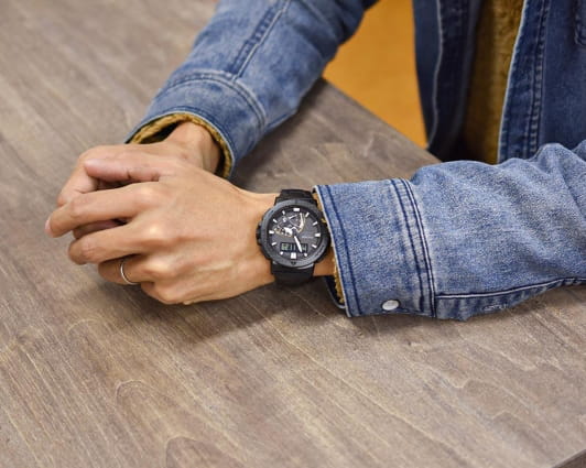 Casio Casio Pro Trek PRW-73XT-1 PRW, наручные мужские часы фото под углом