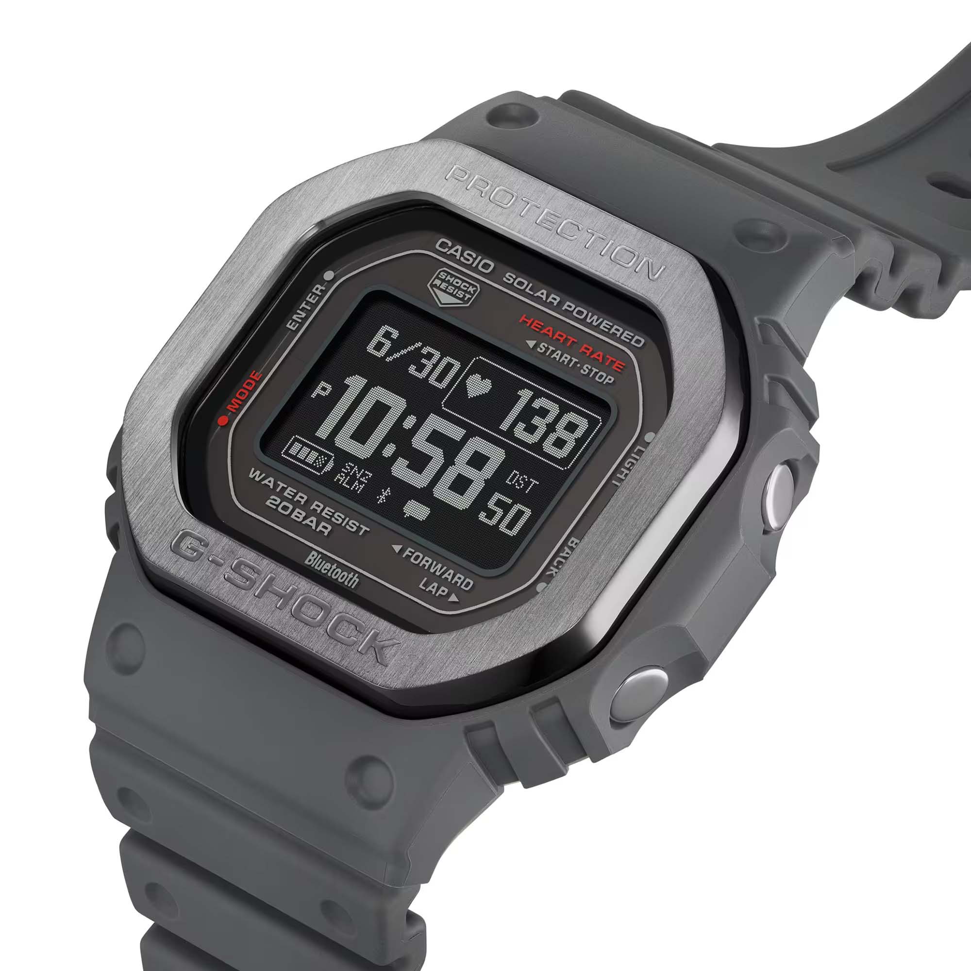 Casio Casio G-Shock DW-H5600MB-8DR (DW-H5600MB-8) электронные мужские часы часы крупный план  циферблата