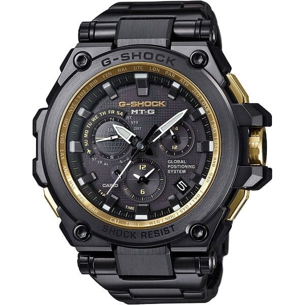 Casio Casio G-Shock Premium MTG-G1000GB-1A MTG MTG-G1000GB-1A электронные мужские часы черный циферблат, браслет  — вид спереди
