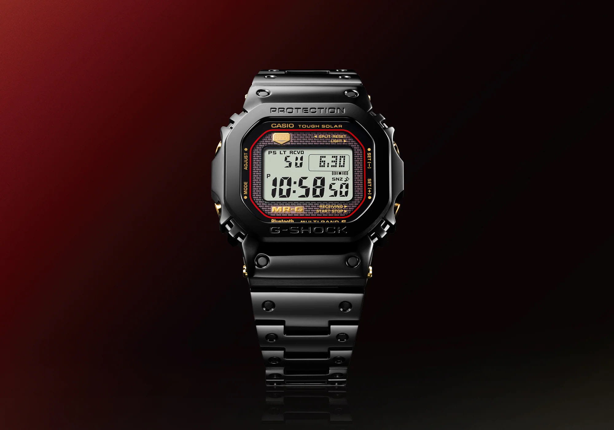 Casio Casio G-Shock MRG-B5000B-1DR (MRG-B5000B-1) MRG - задняя крышка титан корпуса, япония часы