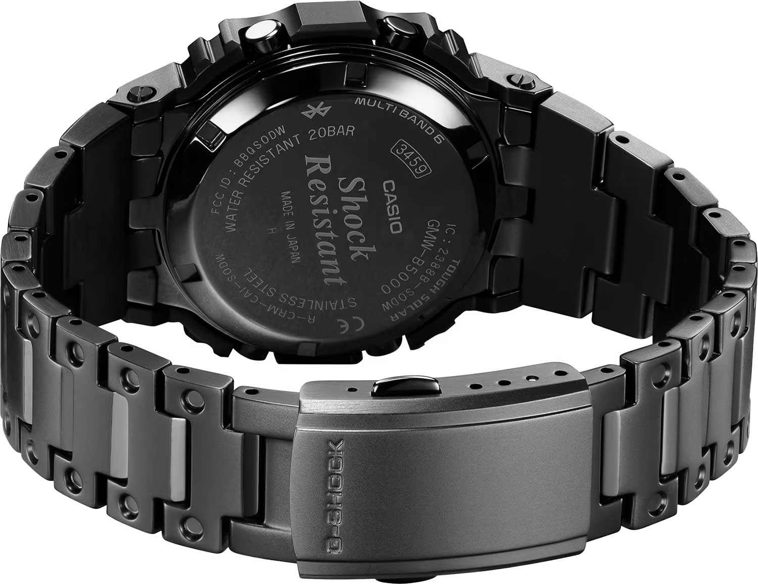 Casio Casio G-Shock GMW-B5000MB-1E, g-shock япония мужские часы на браслете нержавеющая сталь с ip-покрытием боковой вид