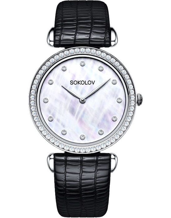 Sokolov 106.30.00.001.05.01.2 , наручные женские часы фото под углом