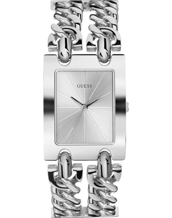 Guess GUESS W1117L1  W1117L1 кварцевые женские часы серебристый циферблат, браслет нержавеющая сталь — вид спереди