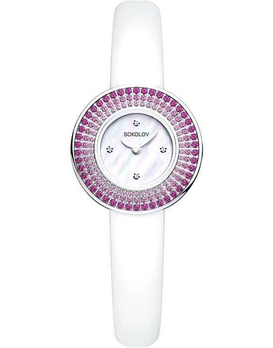 Sokolov 128.30.00.006.01.02.2  , наручные женские часы фото под углом