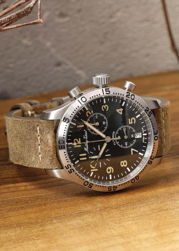 Mathey-Tissot Mathey-Tissot Type 21 H1821CHALNO,  швейцария мужские часы на браслете кожаный боковой вид