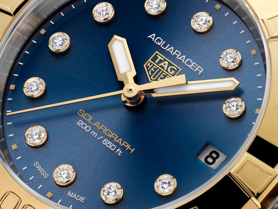 TAG Heuer TAG Heuer Aquaracer Professional 200 WBP1323.BB0004, aquaracer швейцария женские часы на браслете нержавеющая сталь + золото 18к боковой вид