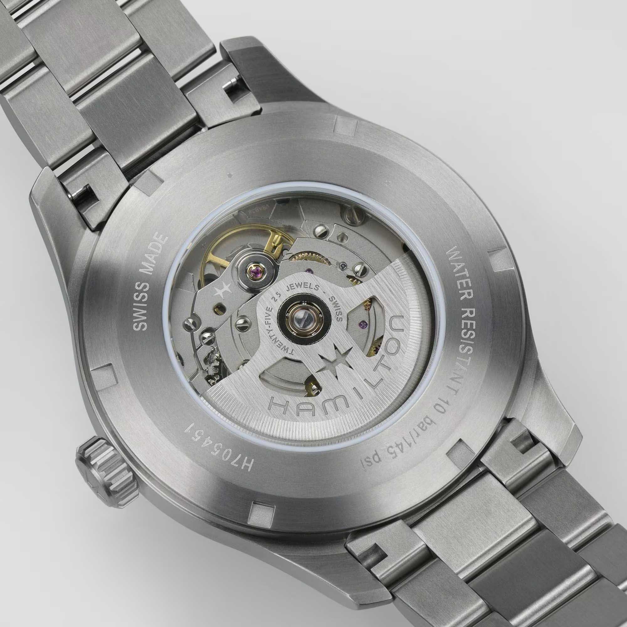 Hamilton Hamilton Khaki Field Titanium Auto H70545140 швейцария наручные мужские часы заводная головка с логотипом Hamilton