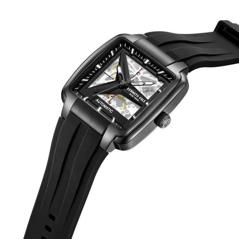 Kenneth Cole Kenneth Cole Automatic KCWGZ0089304,  сша мужские часы на браслете силикон боковой вид