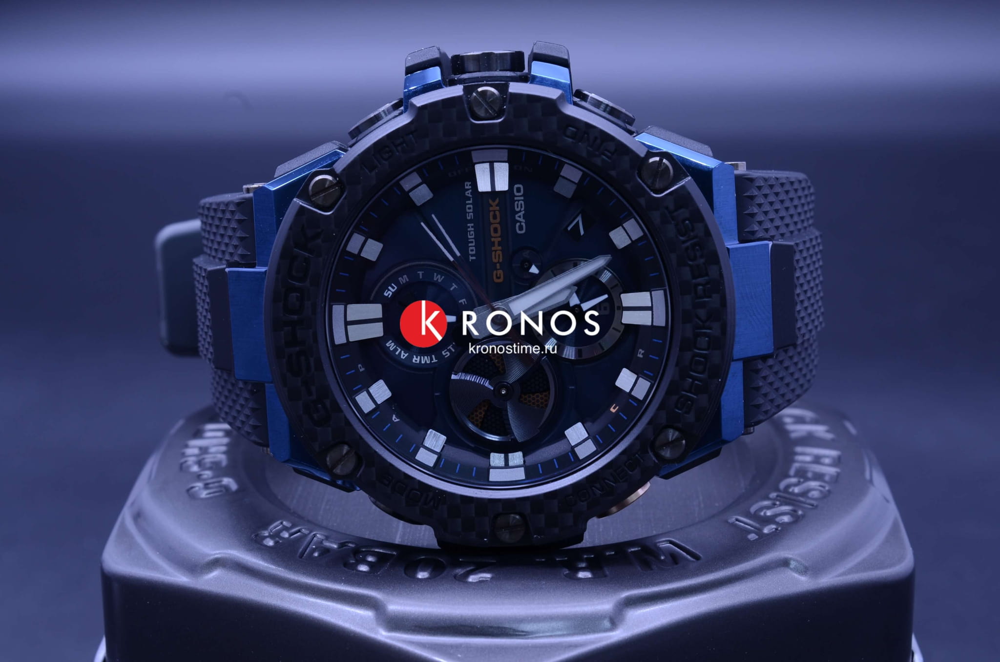 Casio Casio G-Shock GST-B100XB-2A электронные мужские часы часы крупный план черный циферблата