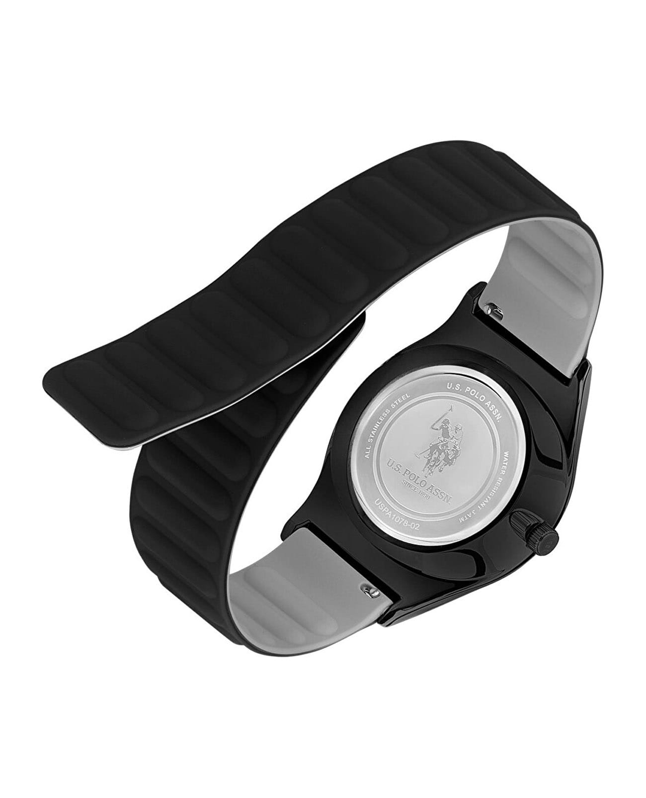 U.S. Polo Assn. U.S. Polo Assn USPA1078-02  - задняя крышка металл сталь корпуса, сша часы
